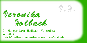 veronika holbach business card